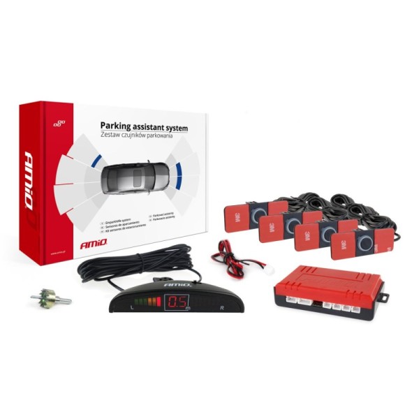 Sensores aparcamiento AMIO tipo original con pantalla y sonido