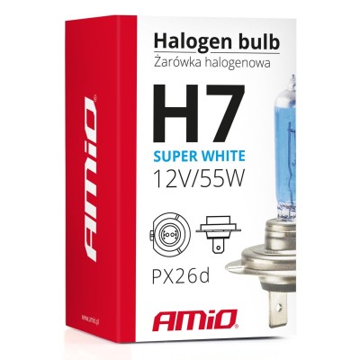 Bombilla halógena H7 12V 55W UV filter (E4) Super White