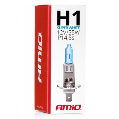 Bombilla halógena H1 12V 55W Super White