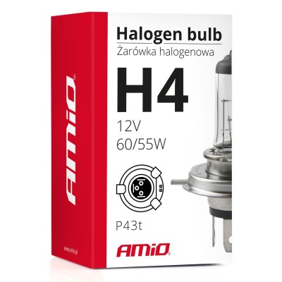 Bombilla halógena H4 12V 60/55W UV filter (E4)