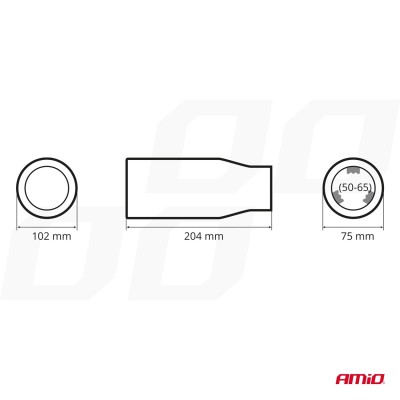 Terminal Tubo de Escape MT 018