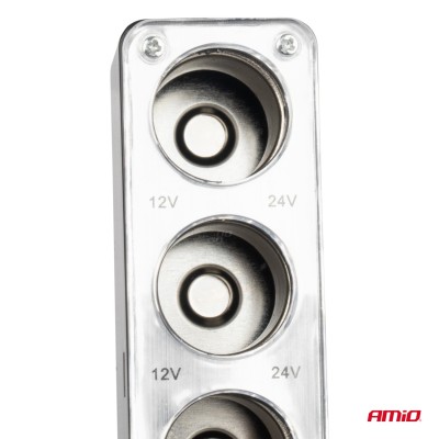 Conector Extensión mechero SOC3, 3+1 USB