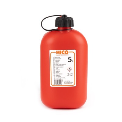 Bidón plástico para conbustible 5L, rojo