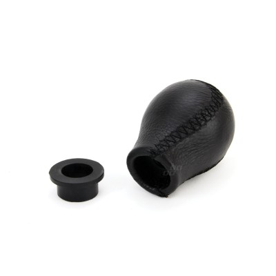 Pomo cambio de marchas de cuero estandard hilos negros