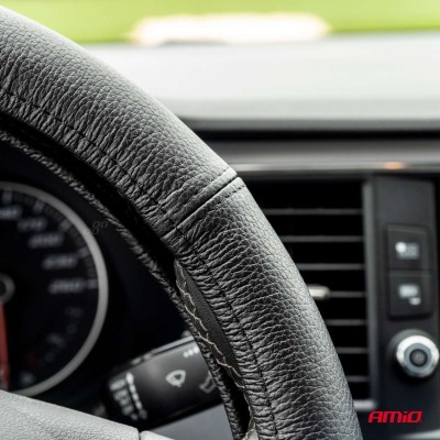 Funda Volante en Cuero Natural M 37-39 cm