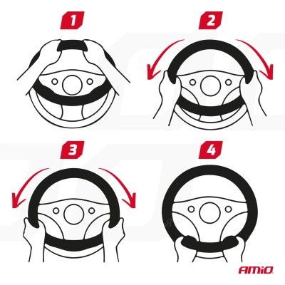 Funda Volante en Cuero Natural Perforado PIK M 37-39 cm