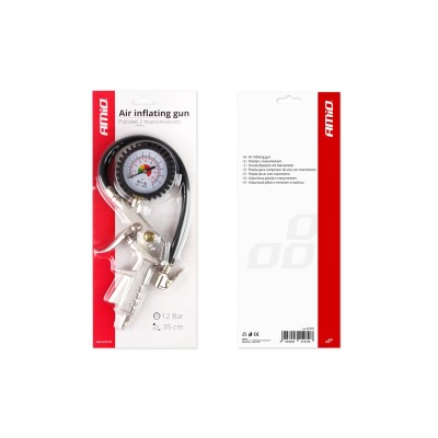 Pistola de compresor de aire con manómetro