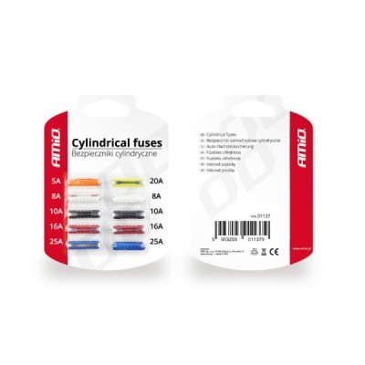 Fusibles Cilíndricos 10 unid blister