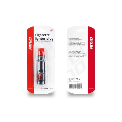 Enchufe mechero con interruptor EURO/DIN 12/24V