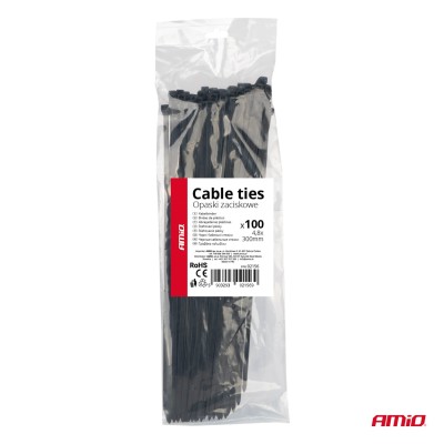 Brida plástica para cables 4,8x350mm - 100 unid.