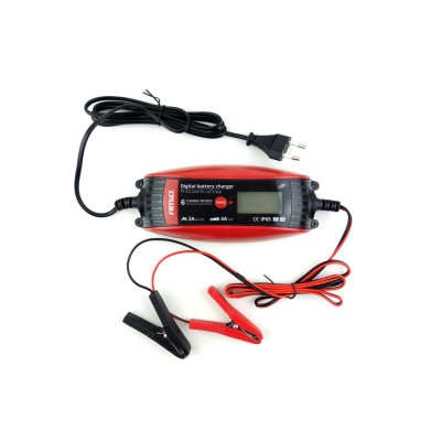 Cargador de Batería Digital 6V/12V - 2A/4A - DVL DBC-4A