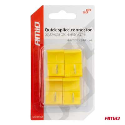 Conector de conexión rápida 04-6mm2 24A 4 unid blister