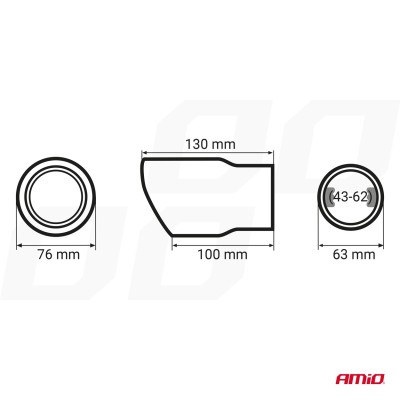 Terminal Tubo de Escape MT 017
