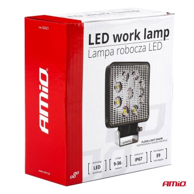 Lámpara de Trabajo AWL07 9 LED FLOOD 9-36V