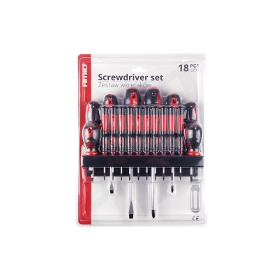 Juego de destornilladores CR-V, 18 piezas