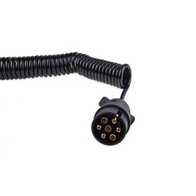 Alargador de 6 metros cable remolque en espiral 7 polos 12V