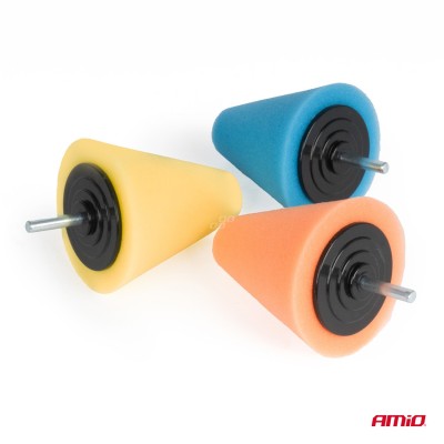 Esponjas pulidoras en forma de cono 3 piezas