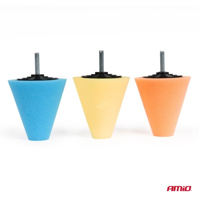 Esponjas pulidoras en forma de cono 3 piezas