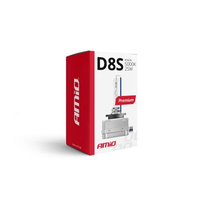 Bombilla xenón tipo D8S 5000K AMiO PREMIUM