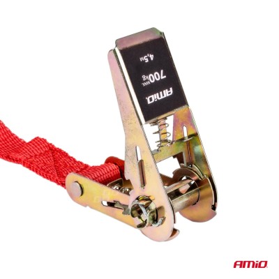 Juego cintas de amarre con tensor 700kg 25mm 4,5m 4 unid BELT-03