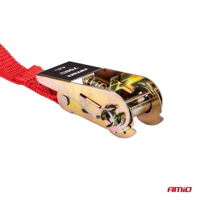 Juego cintas de amarre con tensor 700kg 25mm 4,5m 4 unid BELT-03