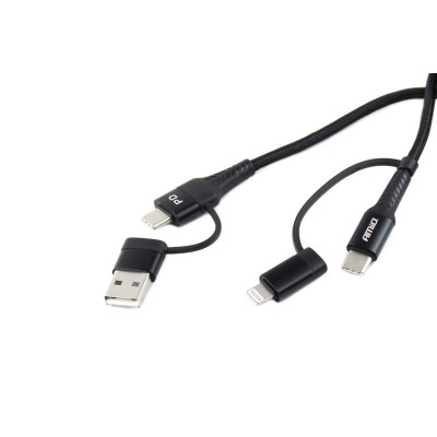 Multi-Cable USB 2 en 1 C-USB C iOs USB A FullLINK 1metro UC-15