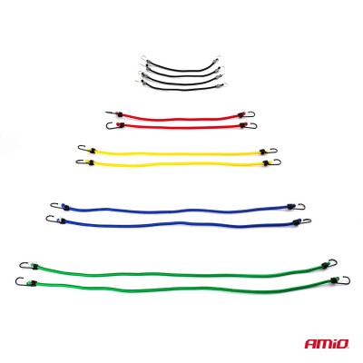 Juego de 12 cuerdas elásticas (pulpos)