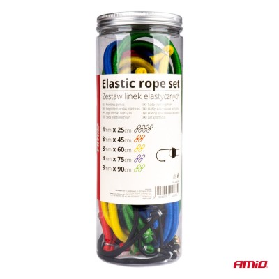 Juego de 12 cuerdas elásticas (pulpos)