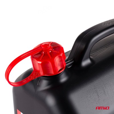 Bidón de plástico para combustible 10 Litros AMiO negro