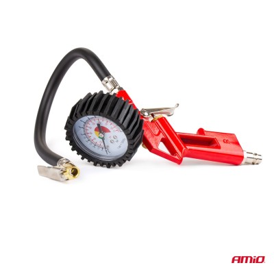 Pistola de aire con manómetro 12 BAR PT-15