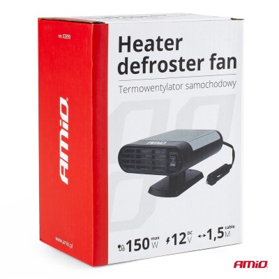 Calefactor, descongelador y ventilador -12V 150W