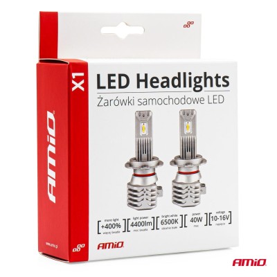Lámparas Luz de Cruce LED H4/H19 X1 Series AMiO
