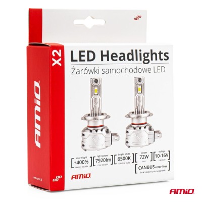 Lámparas Luz de Cruce LED H7/H18 X2 Series AMiO