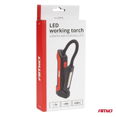 Linterna LED de trabajo con BRAZO FLEXIBLE WT15