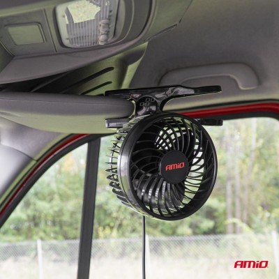 Ventilador de coche con clip 4,5" de 12 voltios