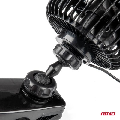 Ventilador de coche con clip 4,5" de 24 voltios