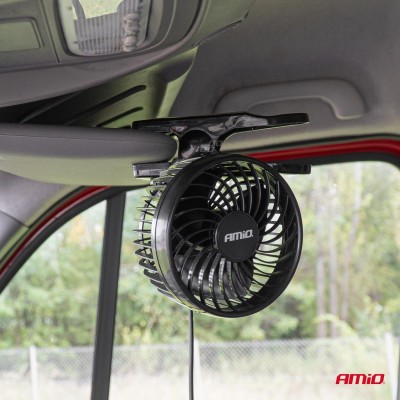 Ventilador de coche con clip 4,5" de 24 voltios