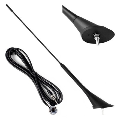 Antena para Coche 40cm 5mm adaptor 3m cord ANT07