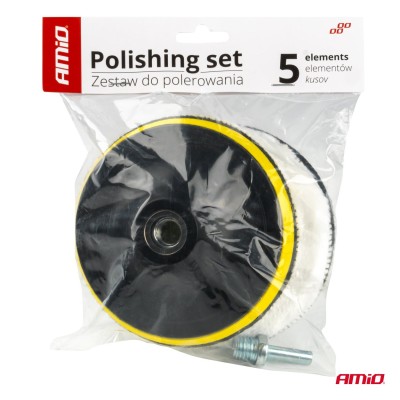 Kit de almohadillas de lana de pulido 5 piezas