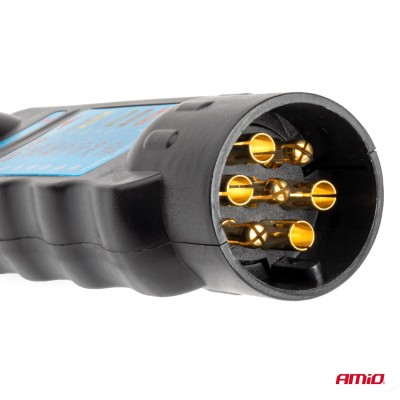 Comprobador de tomas de remolque con adaptadores 7/13PIN