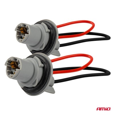 casquillo Portalámparas Plástico 2 uds. T15 con cable 15 cm