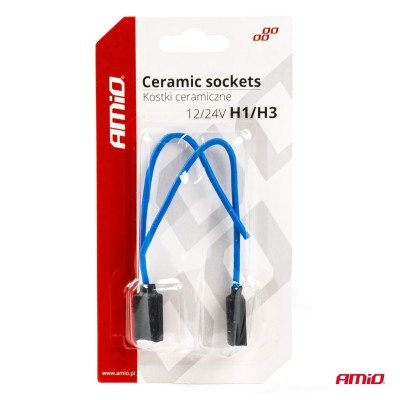 Enchufe Cerámico Recto 2 und. H1/H3 cable 15 cm