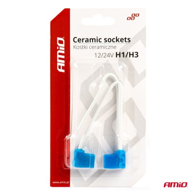 Conector Cerámico Angular 2 und. H1/H3 cable 15 cm