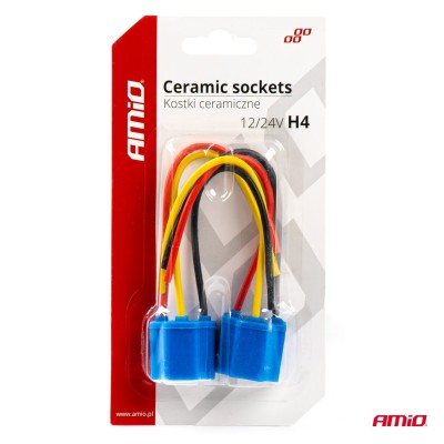 Conector Cerámico Recto 2 und. H4 cable 15 cm