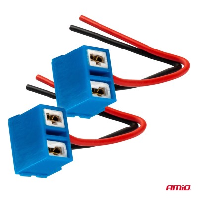 Conector Cerámico Angular 2 und. H7 cable 15 cm