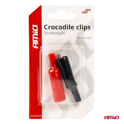 Pinzas de cocodrilo Batería 2 unidades 5A 50mm
