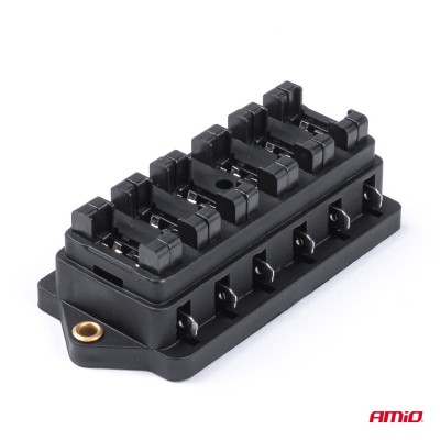 Caja de fusibles 6 vías 30A máximo