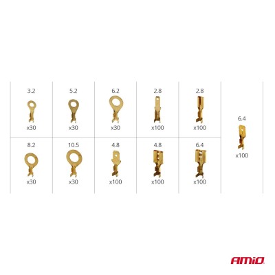 estuche Terminales de 750 piezas variadas