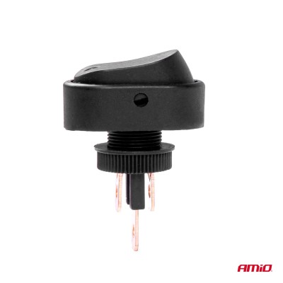 Interruptor ovalado Piloto Amarillo 12/24V max 30A ON/OFF