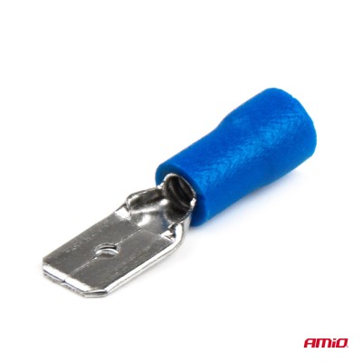 Terminal Plano Macho Rojo 6.35mm 1.5-2.5mm2 15A 10 uds.